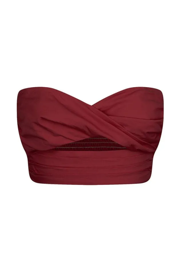 Runaway The Label Crops Shop Ayla Top 8211 Wine Runaway The Label Crops Shop Ayla Top 8211 Wine