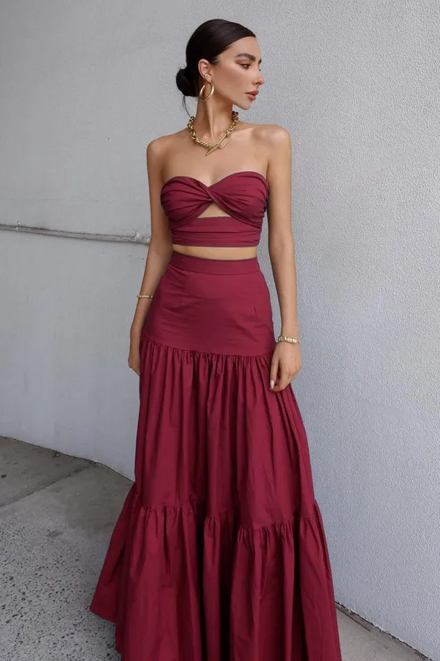 Runaway The Label Crops Shop Ayla Top 8211 Wine Runaway The Label Crops Shop Ayla Top 8211 Wine
