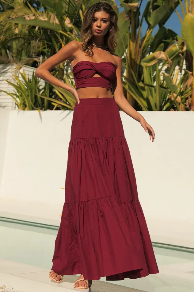 Runaway The Label Crops Shop Ayla Top 8211 Wine Runaway The Label Crops Shop Ayla Top 8211 Wine