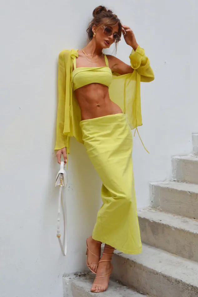 Runaway The Label Crops Shop Kenzy Top 8211 Lime Runaway The Label Crops Shop Kenzy Top 8211 Lime
