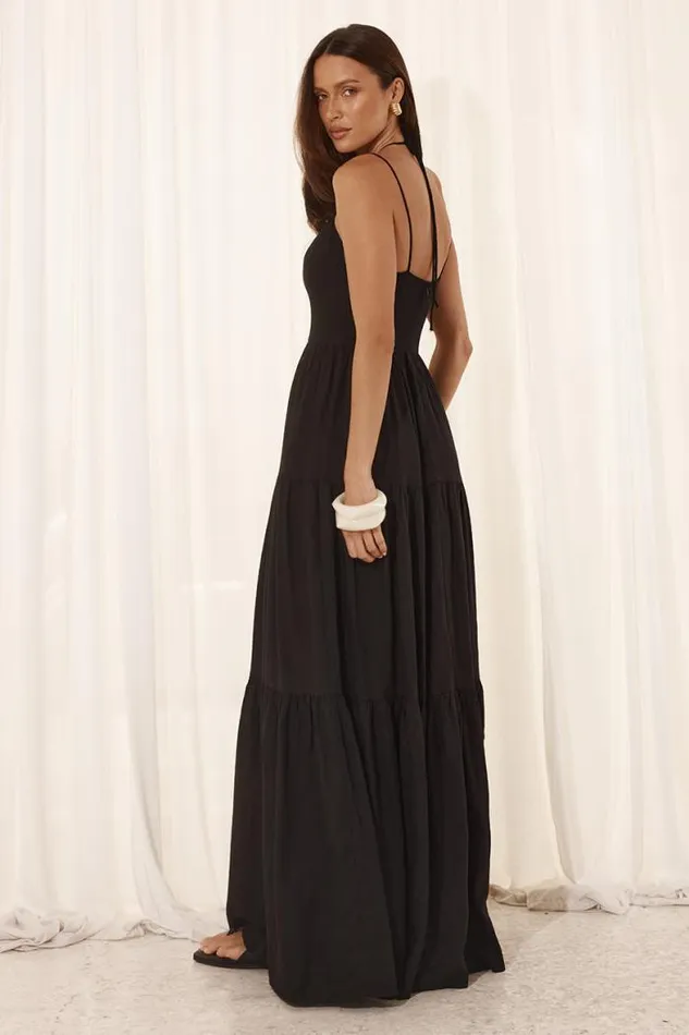 Runaway The Label Maxi Shop CHIARA MAXI DRESS 8211 BLACK