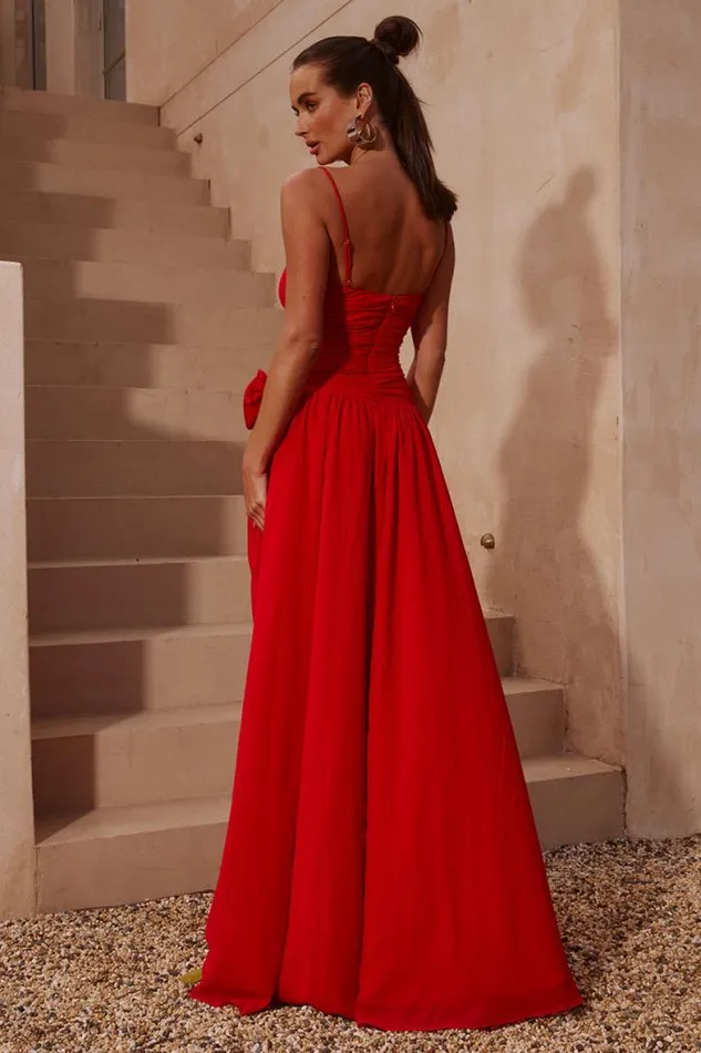 Runaway The Label Maxi Shop DANIKA MAXI DRESS 8211 RED
