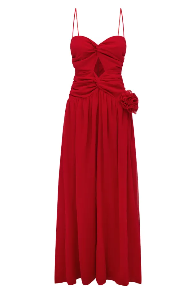 Runaway The Label Maxi Shop DANIKA MAXI DRESS 8211 RED