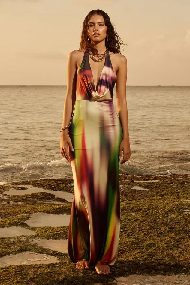 Runaway The Label Maxi Shop LORITA MAXI DRESS 8211 CYPRUS PRINT