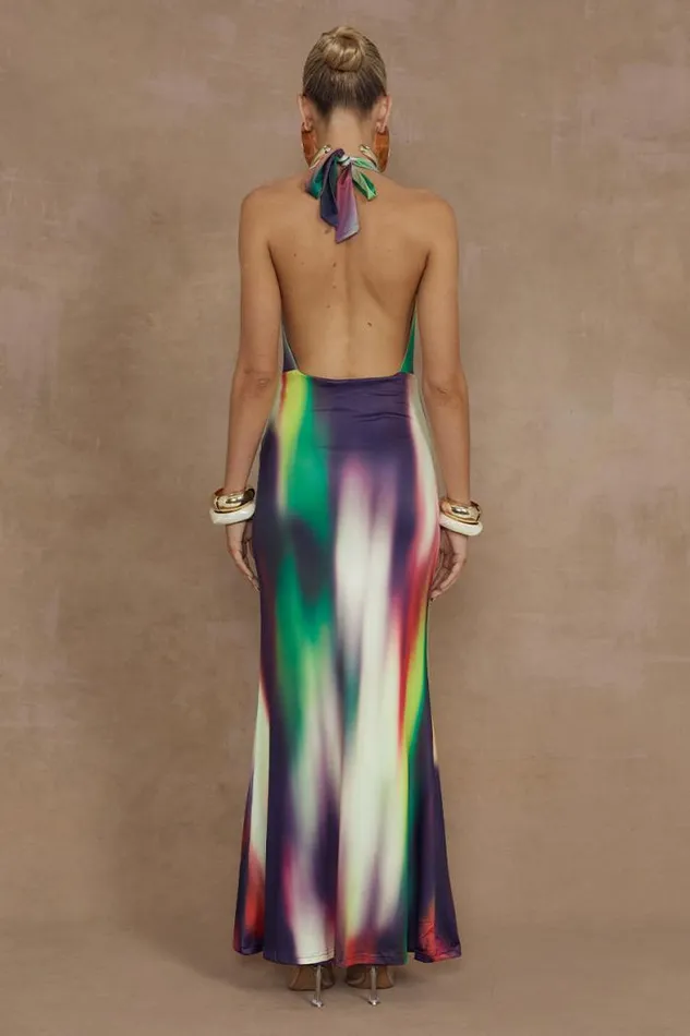 Runaway The Label Maxi Shop LORITA MAXI DRESS 8211 CYPRUS PRINT