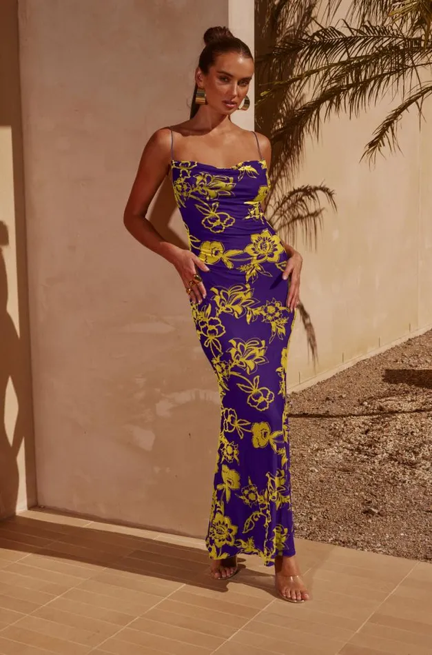 Runaway The Label Maxi Shop PRETORIA MAXI DRESS 8211 VIOLET