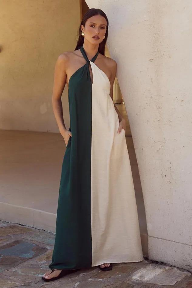 Runaway The Label Maxi Shop RIVIERA MAXI DRESS 8211 EMERALDSAND
