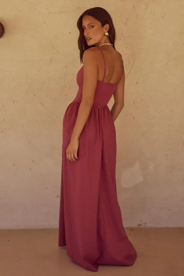 Runaway The Label Maxi Shop ZEPHY MAXI DRESS 8211 ROSE