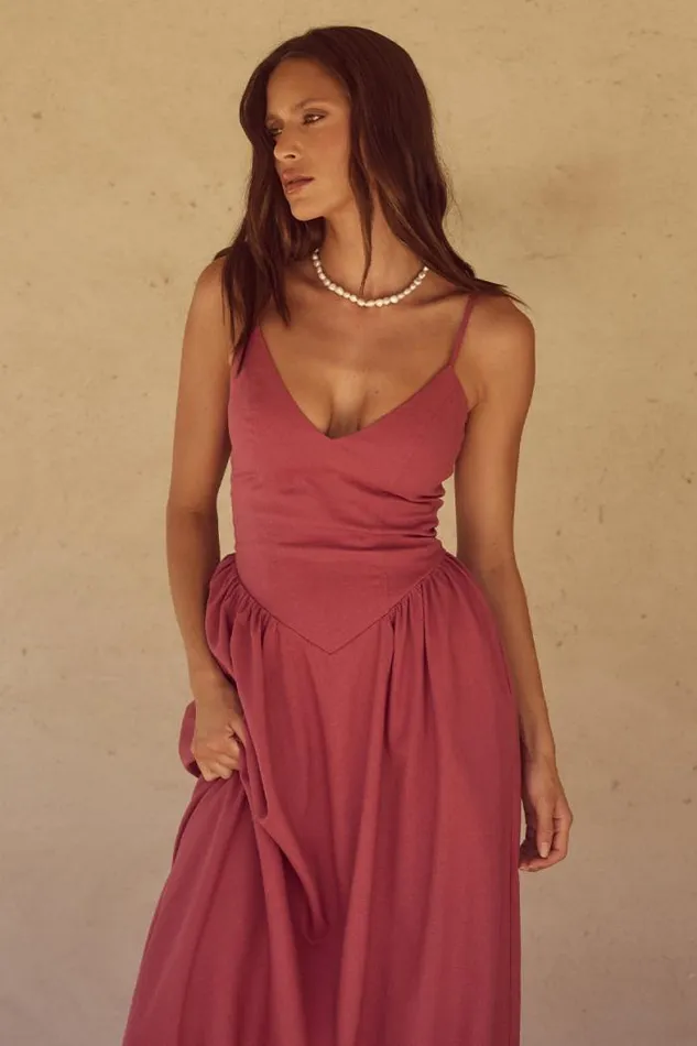 Runaway The Label Maxi Shop ZEPHY MAXI DRESS 8211 ROSE
