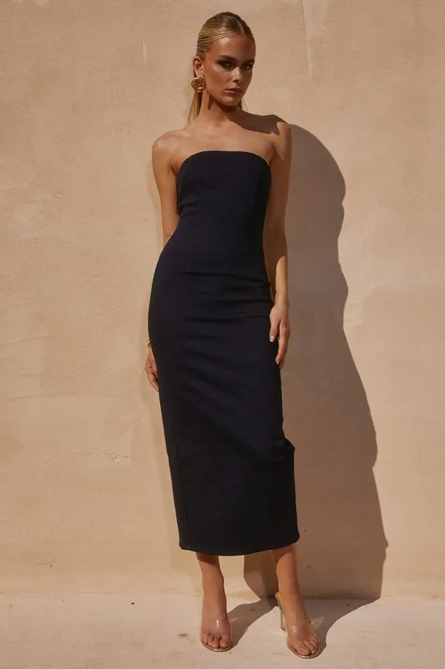 Runaway The Label Midi Shop ANGELIQUE MIDI DRESS 8211 INDIGO