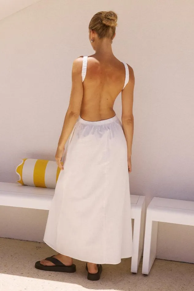 Runaway The Label Midi Shop BELA MIDI DRESS 8211 WHITE
