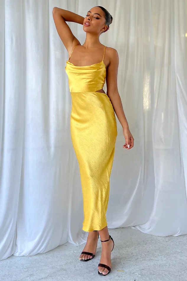 Runaway The Label Midi Shop Chaya Slip Dress 8211 Marigold Runaway The Label Midi Shop Chaya Slip Dress 8211 Marigold