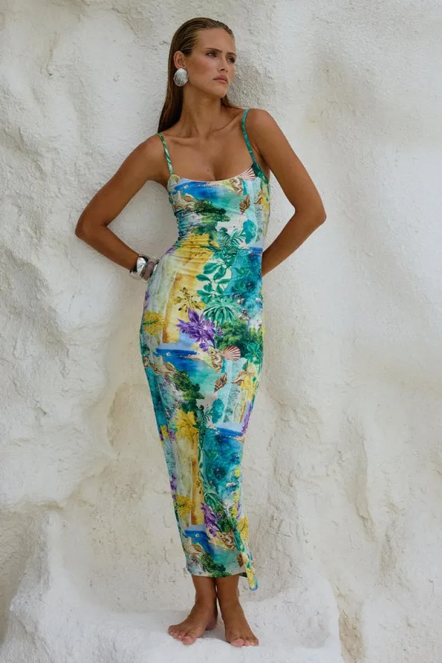 Runaway The Label Midi Shop DEIA MIDI DRESS 8211 ESME PRINT