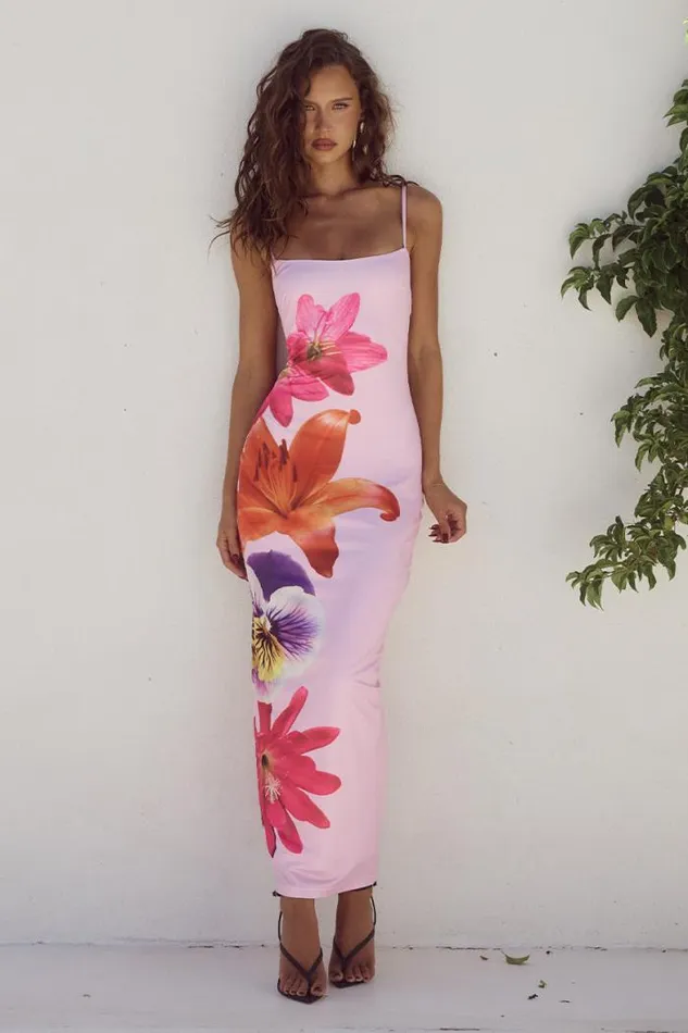 Runaway The Label Midi Shop DEIA MIDI DRESS 8211 MULTI FLOWER