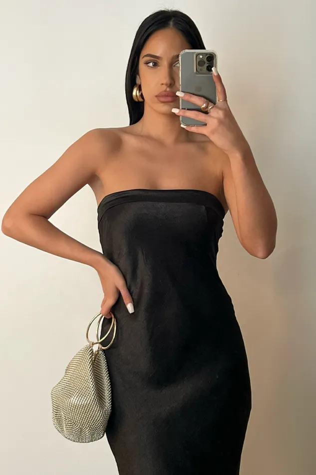 Runaway The Label Midi Shop Leila Slip Dress 8211 Black Runaway The Label Midi Shop Leila Slip Dress 8211 Black