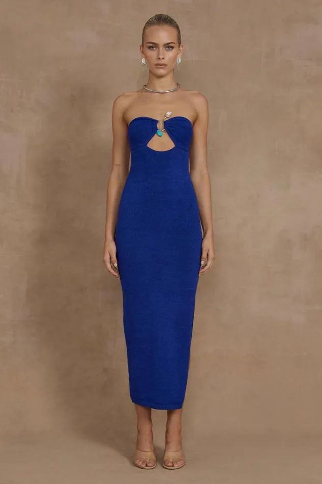 Runaway The Label Midi Shop LUNA MIDI DRESS 8211 ROYAL