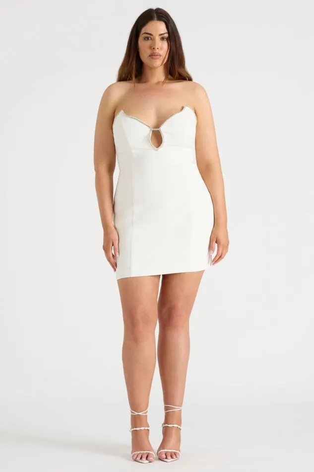 Runaway The Label Mini Shop THE DIAMOND MINI DRESS 8211 WHITE Runaway The Label Mini Shop THE DIAMOND MINI DRESS 8211 WHITE