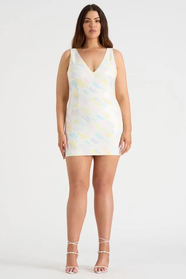 Runaway The Label Mini Shop THE SQUIGGLE MINI DRESS 8211 PRINT