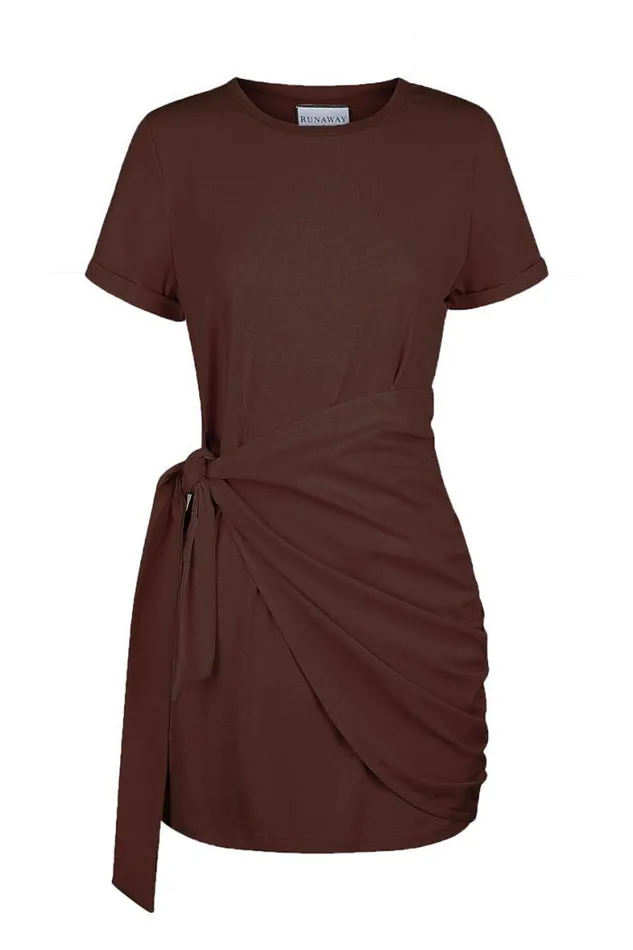 Runaway The Label Mini Shop Winnie Shirt Dress 8211 Chocolate
