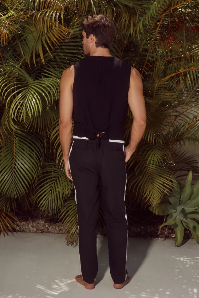 Runaway The Label Pants Menswear LORENZO PANT 8211 BLACKWHITE Runaway The Label Pants Menswear LORENZO PANT 8211 BLACKWHITE