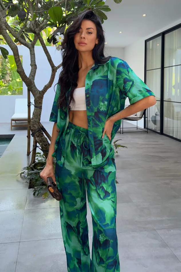 Runaway The Label Pants Shop KARMA PANT 8211 CALISTA GREEN