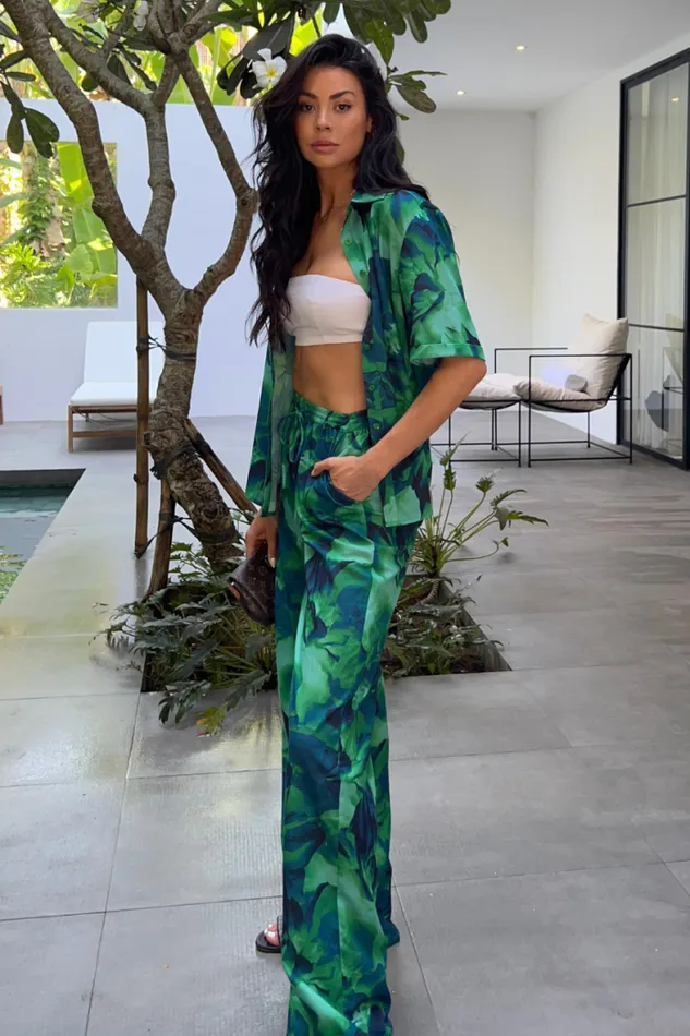 Runaway The Label Pants Shop KARMA PANT 8211 CALISTA GREEN