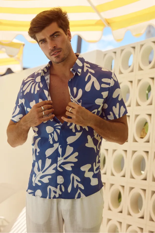 Runaway The Label Sets Menswear BOTANICA SHIRT 8211 STEEL