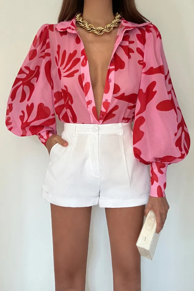 Runaway The Label Shirts and Blouses Shop FLEETWOOD BLOUSE 8211 BOTANICA PINK