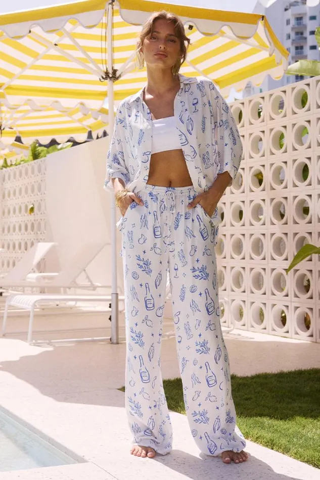 Runaway The Label Shirts and Blouses Shop VENUS SHIRT 8211 ADELPHIE BLUE