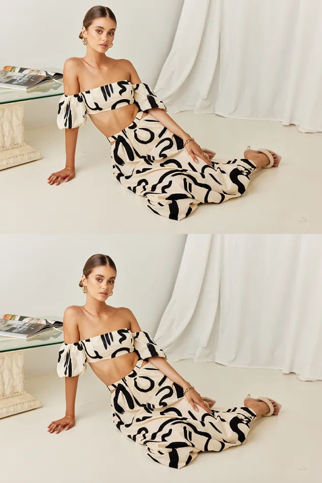 Runaway The Label Shirts and Blouses Shop York Top 8211 SandBlack Runaway The Label Shirts and Blouses Shop York Top 8211 SandBlack
