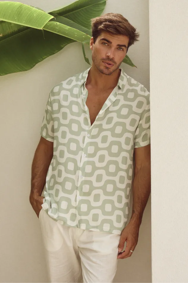 Runaway The Label Shirts Menswear MASON SHIRT 8211 MINT BRANDON