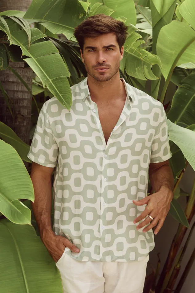 Runaway The Label Shirts Menswear MASON SHIRT 8211 MINT BRANDON