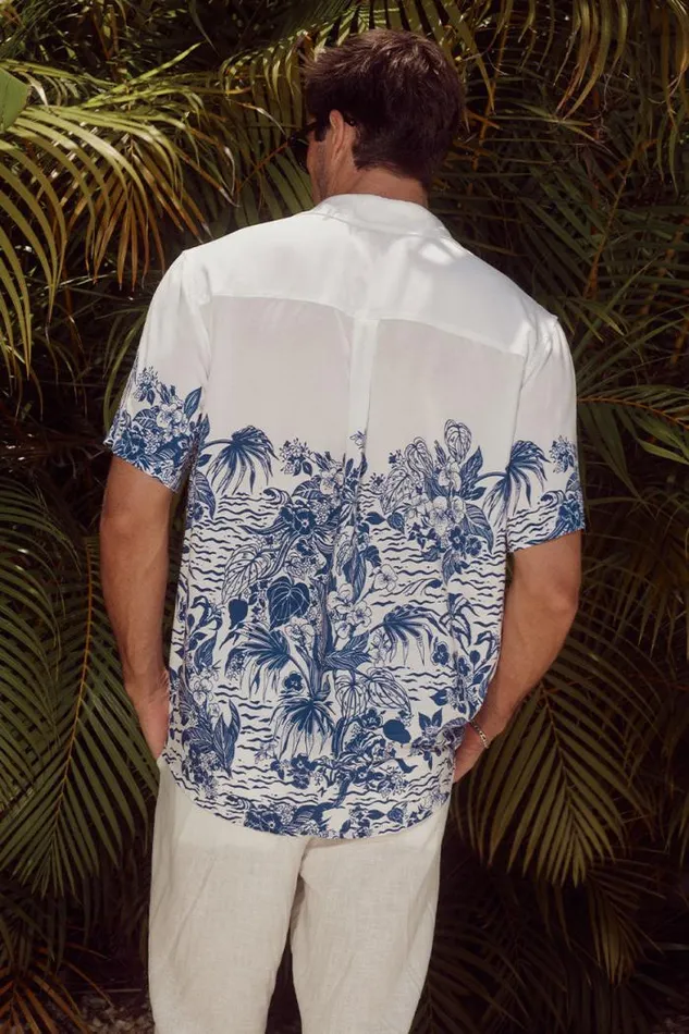 Runaway The Label Shirts Menswear OLIVER SHIRT 8211 WHITENAVY