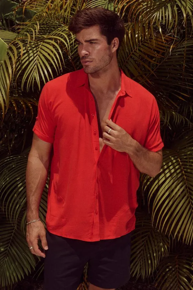Runaway The Label Shirts Menswear PERRY SHIRT 8211 RED