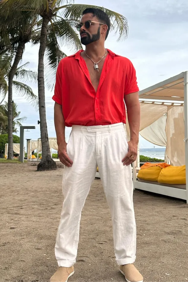 Runaway The Label Shirts Menswear PERRY SHIRT 8211 RED