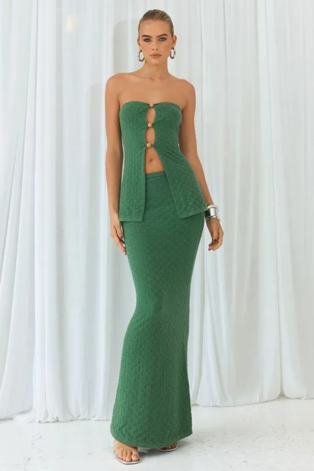 Runaway The Label Skirts Shop TAYA MAXI SKIRT 8211 KHAKI