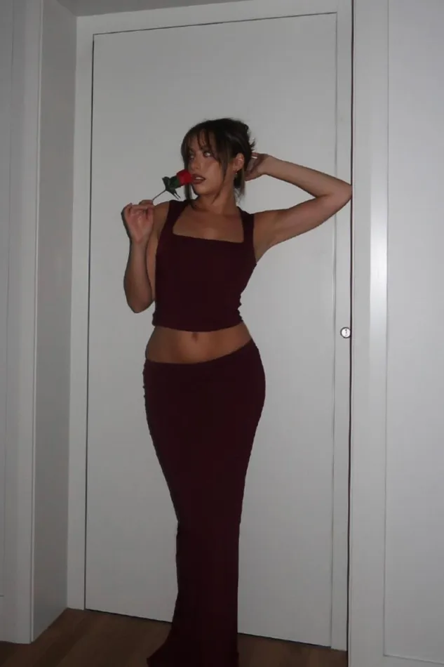 Runaway The Label Skirts Shop XAVI MAXI SKIRT 8211 MERLOT