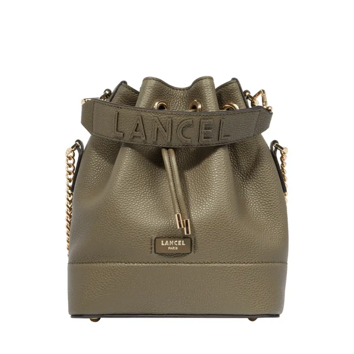S Bucket Bag Dark Khaki Women Lancel Cross Body Bags
