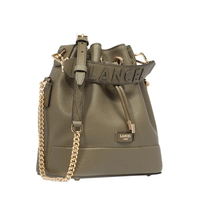 S Bucket Bag Dark Khaki Women Lancel Cross Body Bags S Bucket Bag Dark Khaki Women Lancel Cross Body Bags