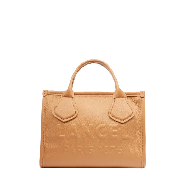 S Zip Tote Camel Women Lancel Hand Bags