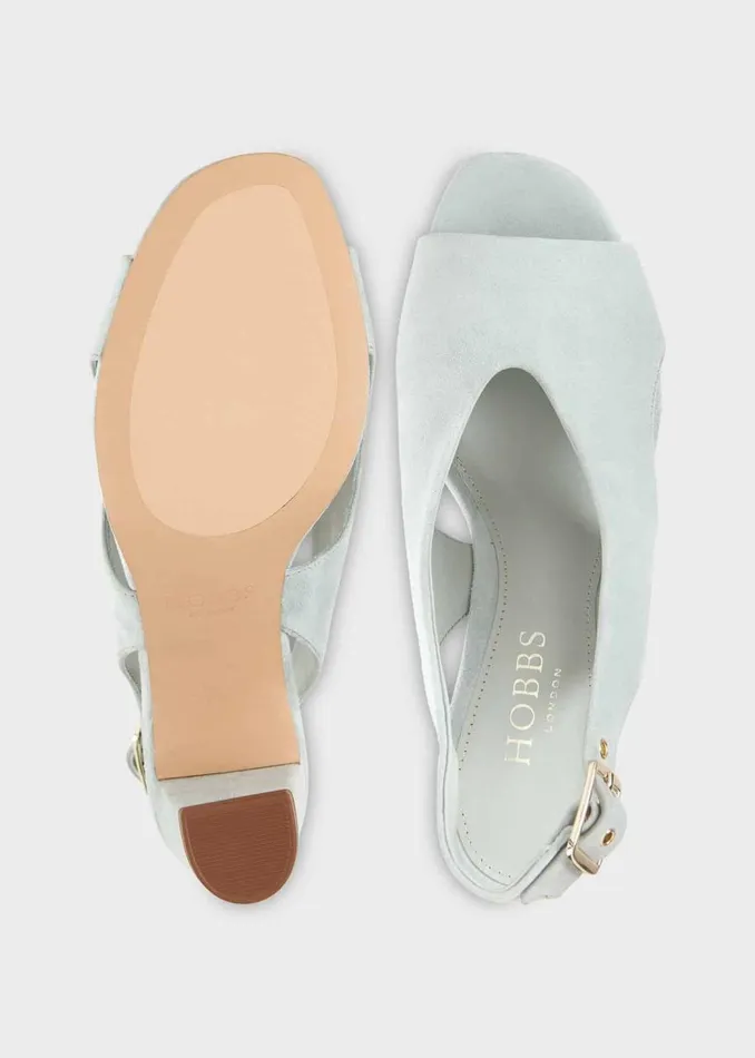 Sandals Women HOBBS Riley Suede Sandals Sage Green