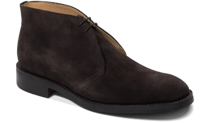 Sandwell 8211 Dark Brown Suede Men Barker Shoes Mens Boots