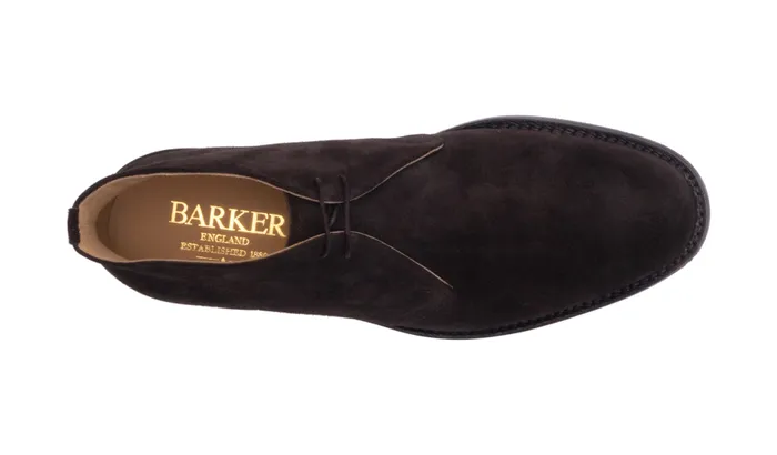 Sandwell 8211 Dark Brown Suede Men Barker Shoes Mens Boots