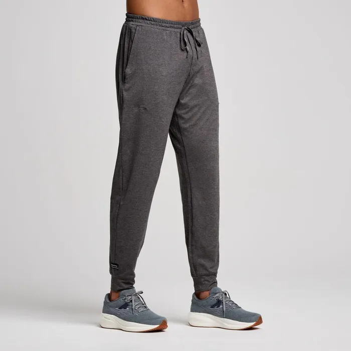 Saucony Bottoms Men Triumph Pant Carbon Heather