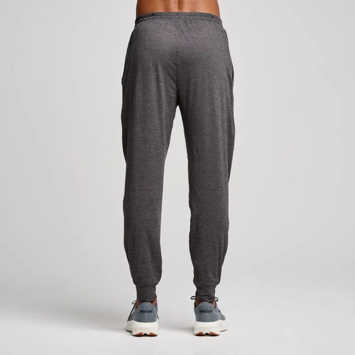 Saucony Bottoms Men Triumph Pant Carbon Heather