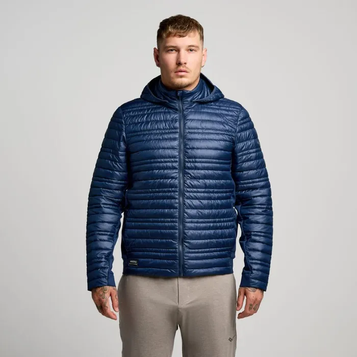 Saucony Jackets Men Hurricane Insulated Jacket Navy