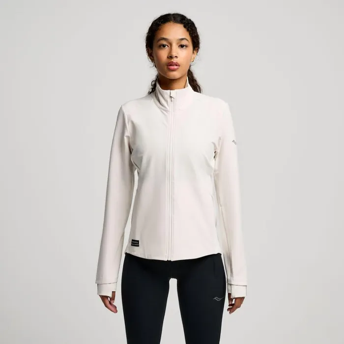 Saucony Jackets Women Hurricane Soft Shell Jacket Dove