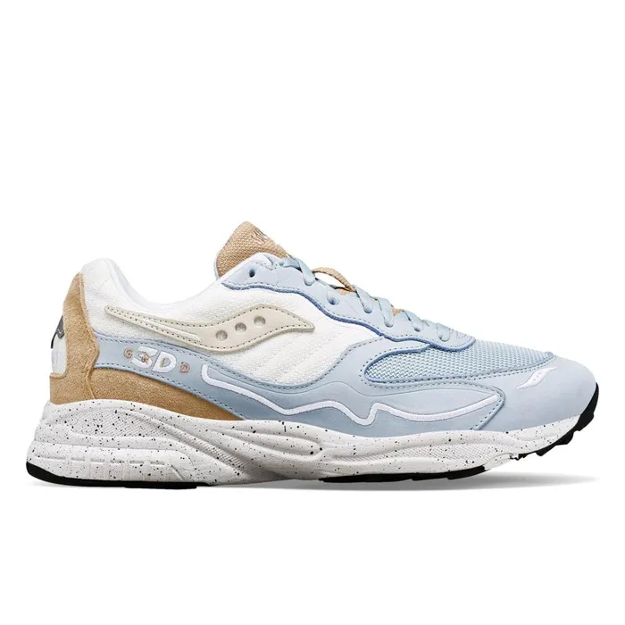 Saucony Lifestyle Women 3d Grid Hurricane Premium Light Bluecream