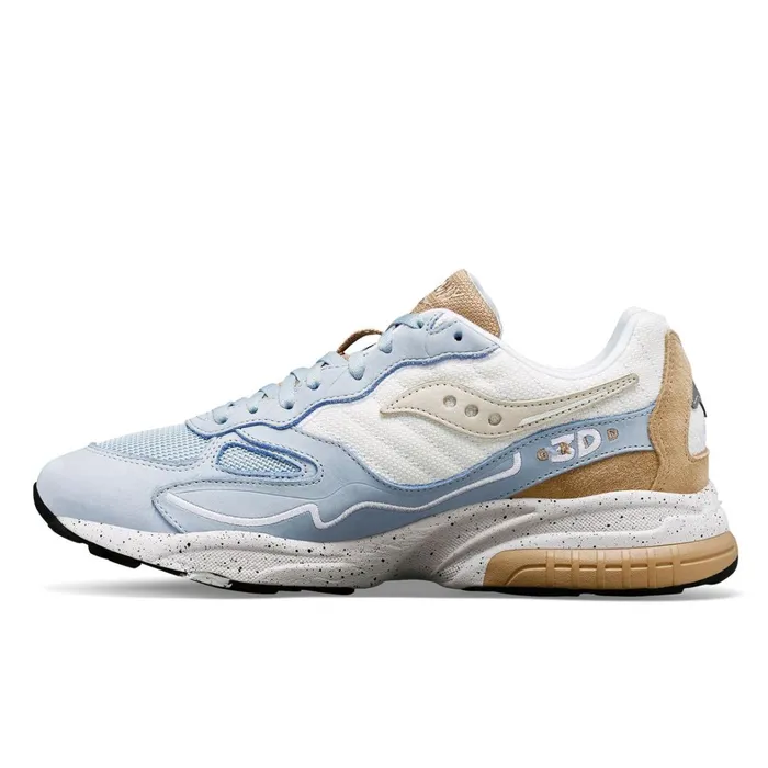 Saucony Lifestyle Women 3d Grid Hurricane Premium Light Bluecream