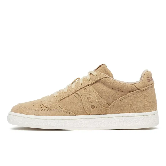 Saucony Lifestyle Women Jazz Court Split Suede Tan